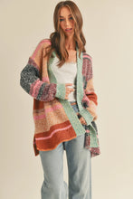 Load image into Gallery viewer, Always A Vibe Color Block Cardigan