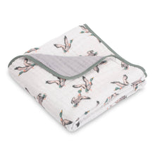 Load image into Gallery viewer, Quackin' Up Muslin Baby Blanket