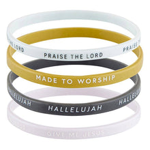 Load image into Gallery viewer, Silicone Bracelet Pack - Made to Worship