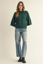 Load image into Gallery viewer, Novelty Sweater Top - Hunter Green