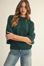 Load image into Gallery viewer, Novelty Sweater Top - Hunter Green