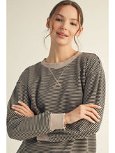 Load image into Gallery viewer, Vera Striped Top - Black