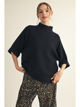 Load image into Gallery viewer, Elisa Mock Neck Top - Black