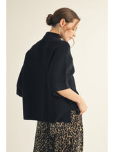 Load image into Gallery viewer, Elisa Mock Neck Top - Black