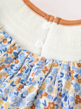 Load image into Gallery viewer, Girl's Fall Smocked Ribbon Dress