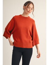 Load image into Gallery viewer, Novelty Sweater Top - Rust