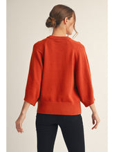 Load image into Gallery viewer, Novelty Sweater Top - Rust