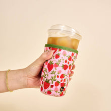 Load image into Gallery viewer, Sip Savvy Drink Sleeve - Strawberry Fields