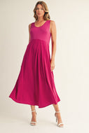 The Nikki Dress - Magenta
