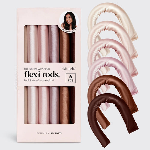 Kitsch Satin Wrapped Flexi Rods 6pc