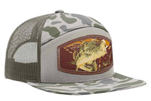 Load image into Gallery viewer, Bass Woven Patch Old School Camo Hat.: OS Brown Camo