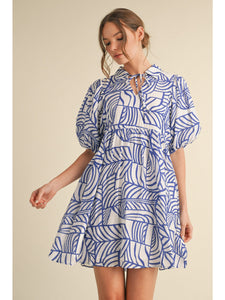 Alayna Babydoll Dress - Royal Blue