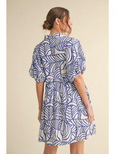 Alayna Babydoll Dress - Royal Blue