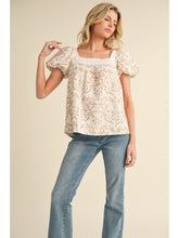 Load image into Gallery viewer, Emilee Embroidered Top - Taupe