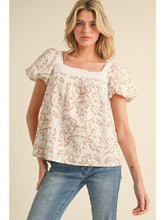 Load image into Gallery viewer, Emilee Embroidered Top - Taupe