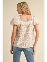 Load image into Gallery viewer, Emilee Embroidered Top - Taupe
