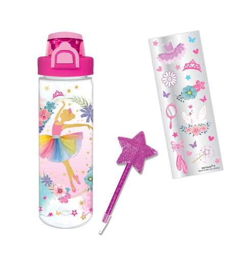 Girl's Pop Open Water Bottle - Ballerina Beauties