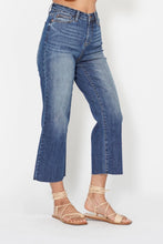 Load image into Gallery viewer, Judy Blue HW Back Pocket Embroidery Crop Wide Leg Jean