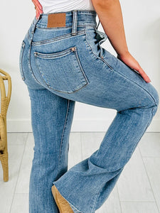 Judy Blue HW Front Seam Trouser Flares