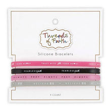 Load image into Gallery viewer, Silicone Bracelet Pack - Fearless