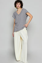 Load image into Gallery viewer, Dana Ribbed Jersey Tee - Charcoal