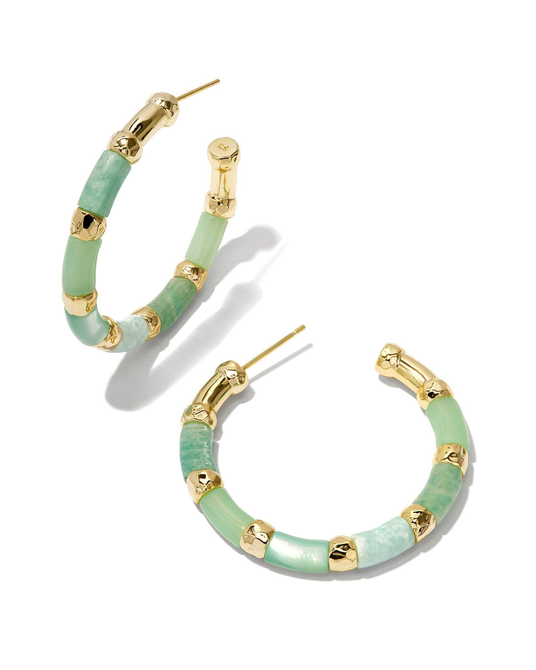 Kendra Scott Gigi Gold Hoop Earrings in Blue Mix