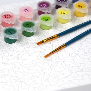 Paint By Numbers Kit - Butterflies + Blooms