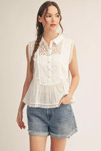 Load image into Gallery viewer, The Willow Lace Top - Off White
