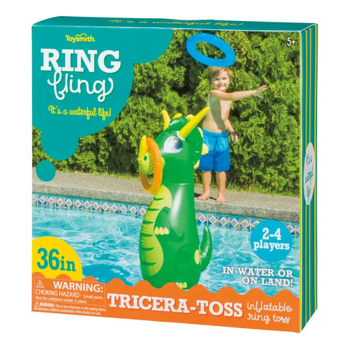 Tricera-Toss Inflatable Pool Ring Toss Toy