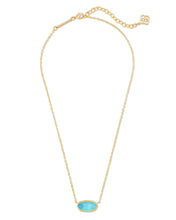 Load image into Gallery viewer, Kendra Scott Elisa Gold Pendant Necklace in Turquoise Magnesite