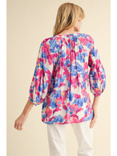 Load image into Gallery viewer, Whimsical Watercolor Floral Top