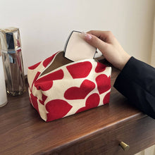 Load image into Gallery viewer, Corduroy Heart Pillow Cosmetic Bag - Red