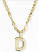 Load image into Gallery viewer, Bubble Letter Pendant Necklace in Gold by Kendra Scott
