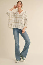 Load image into Gallery viewer, Chelsea Checked Sweater - Taupe