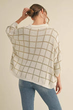 Load image into Gallery viewer, Chelsea Checked Sweater - Taupe