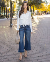 Load image into Gallery viewer, Grace &amp; Lace Favorite Button Up Top - White