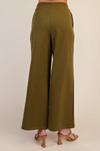 Load image into Gallery viewer, Allie Wide Leg Pull On Pants - Olive