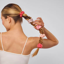 Load image into Gallery viewer, Kitsch Ruched Satin Scrunchies  - Cherry Blossom