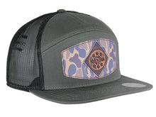 Load image into Gallery viewer, Shot Shell Old School Camo Brown Leather Patch Hat