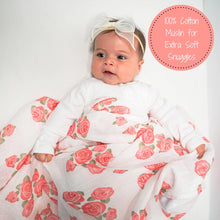 Load image into Gallery viewer, Blooming Elegance Muslin Swaddle Blanket