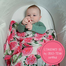 Load image into Gallery viewer, Live Life in Full Bloom Muslin Swaddle Blanket