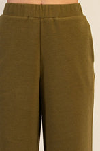 Load image into Gallery viewer, Allie Wide Leg Pull On Pants - Olive