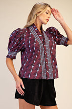 Load image into Gallery viewer, Mindy Button Down Blouse - Burgundy