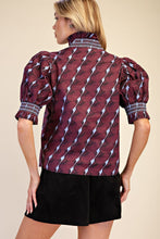 Load image into Gallery viewer, Mindy Button Down Blouse - Burgundy