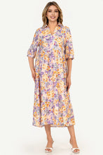 Load image into Gallery viewer, Madison Floral Midi Dress - Lilac