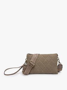 Izzy Quilted Crossbody - Grey Taupe