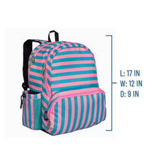Load image into Gallery viewer, Kid&#39;s 17&quot; Backpack - Pink Stripes