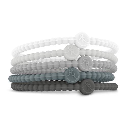 Cutie Bracelet Stack in Alloy - Medium - by Ryan & Rose