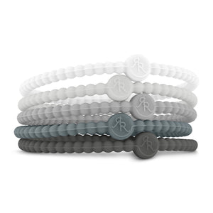 Cutie Bracelet Stack in Alloy - Medium - by Ryan & Rose