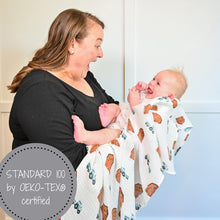 Load image into Gallery viewer, How We Roll Muslin Swaddle Blanket
